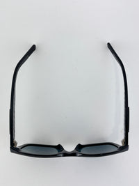 DiorSymbol S1I Bold Rectangular Sunglasses (Black Acetate / Silver-Tone Signature Hardware)
