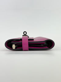 Kelly Wallet Medium Epsom Rose Pourpre PHW