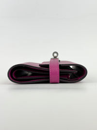 Kelly Wallet Medium Epsom Rose Pourpre PHW