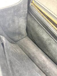 Lambskin Studded Medium Diorama Flap Bag Black