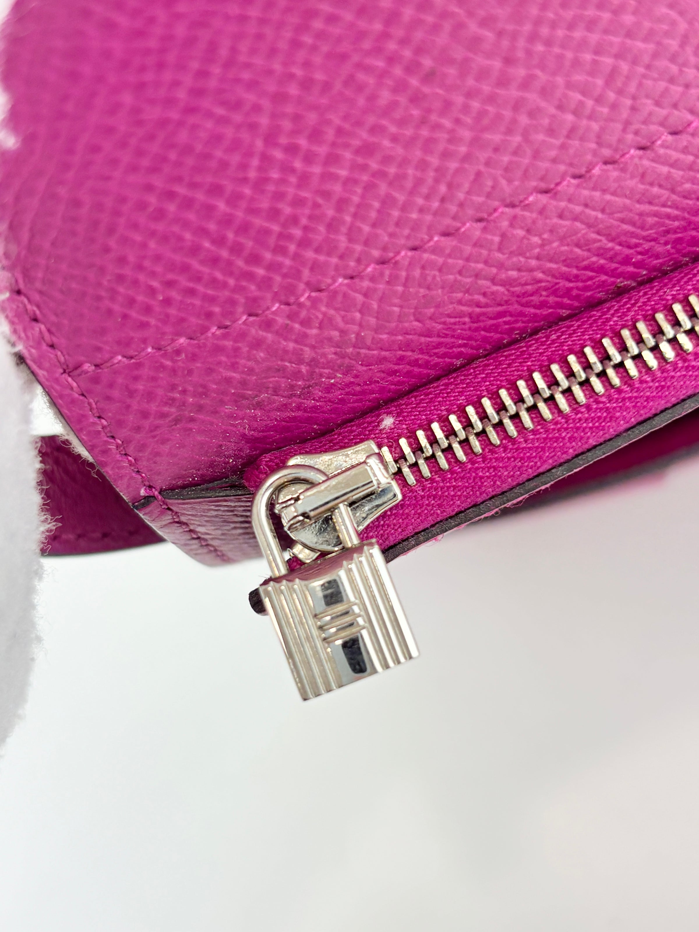 Kelly Wallet Medium Epsom Rose Pourpre PHW