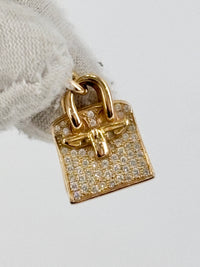 Birkin Amulette Pendant Necklace 18K Gold Diamond