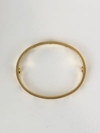 10 Diamond Love Bracelet 18K Yellow Gold Size 16