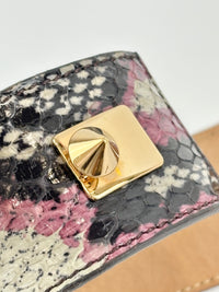 Goldmine Wrap Bracelet Black / Purple Snakeskin Size S