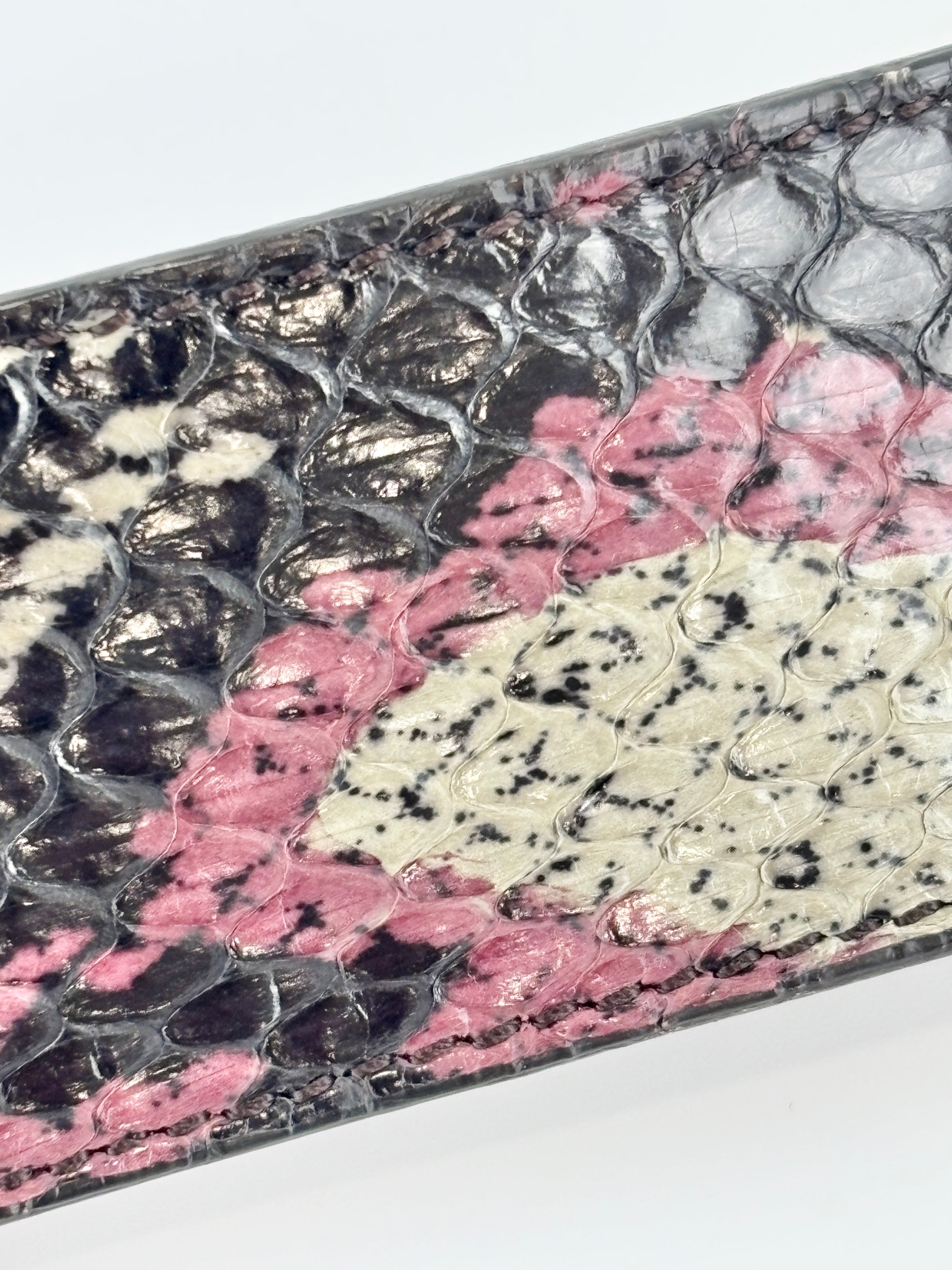 Goldmine Wrap Bracelet Black / Purple Snakeskin Size S