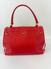 Muse Two Top Handle Bag in Red GHW