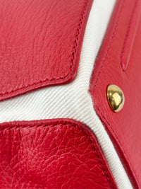 Muse Two Top Handle Bag in Red GHW