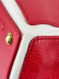 Muse Two Top Handle Bag in Red GHW