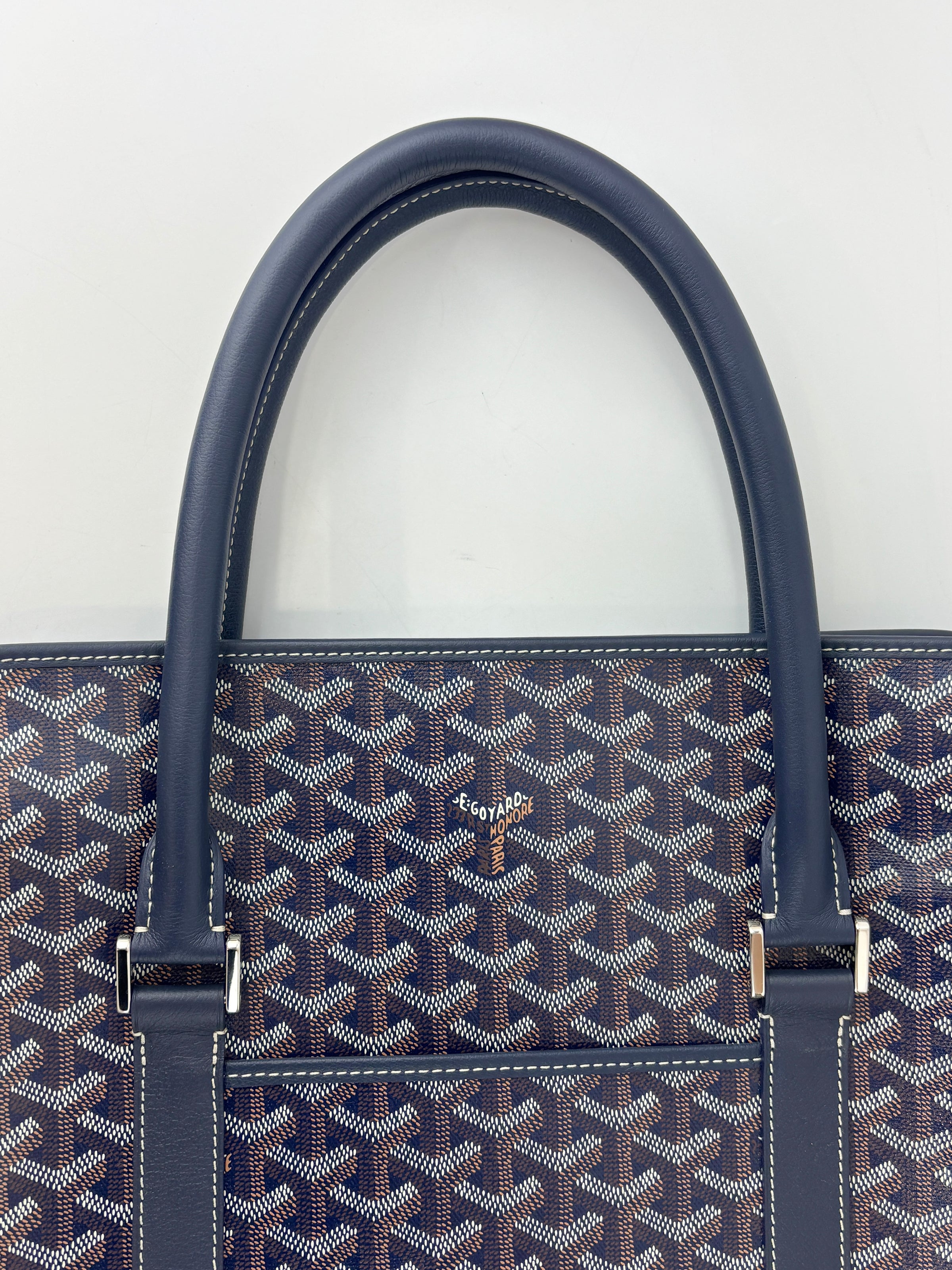 Bourgogne MM Bleu Marine Tote