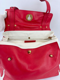 Muse Two Top Handle Bag in Red GHW