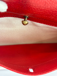 Muse Two Top Handle Bag in Red GHW