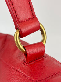 Muse Two Top Handle Bag in Red GHW