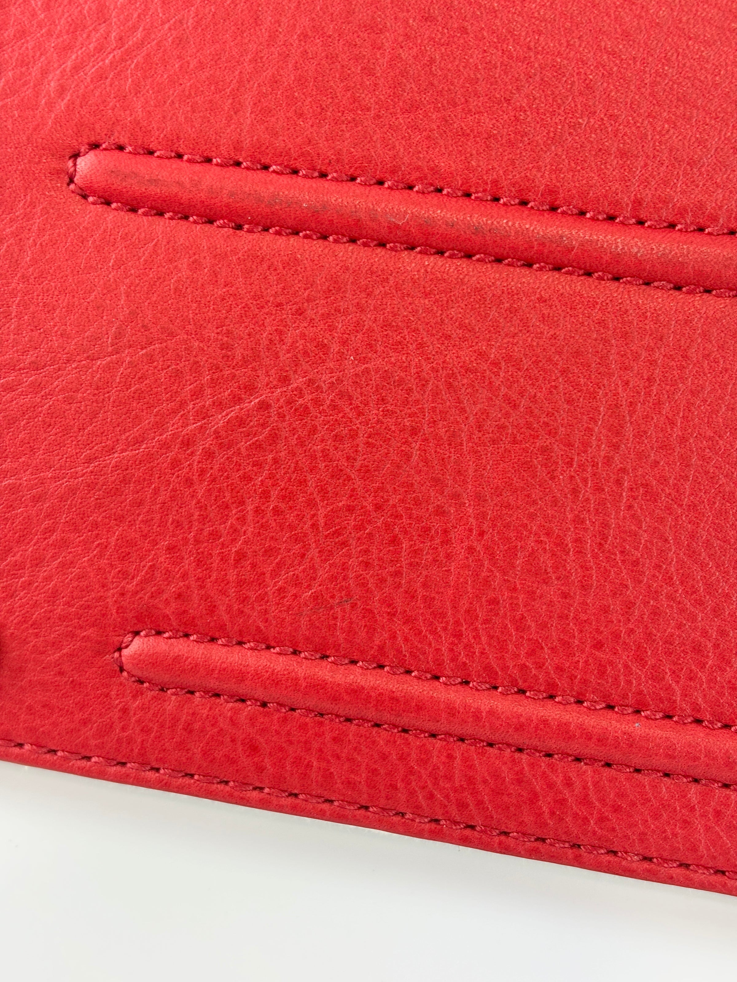 Muse Two Top Handle Bag in Red GHW