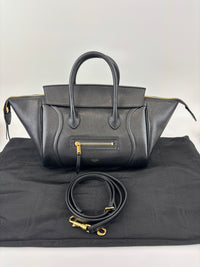 Little Luggage in Black Supple Shiny Lambskin