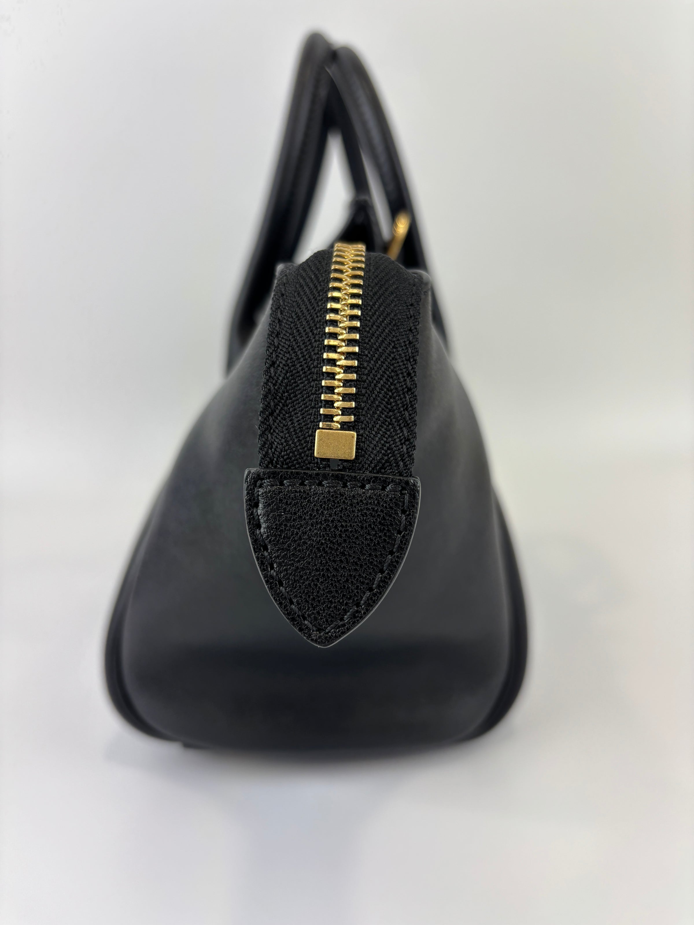 Little Luggage in Black Supple Shiny Lambskin