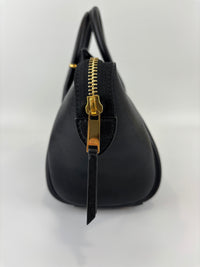 Little Luggage in Black Supple Shiny Lambskin
