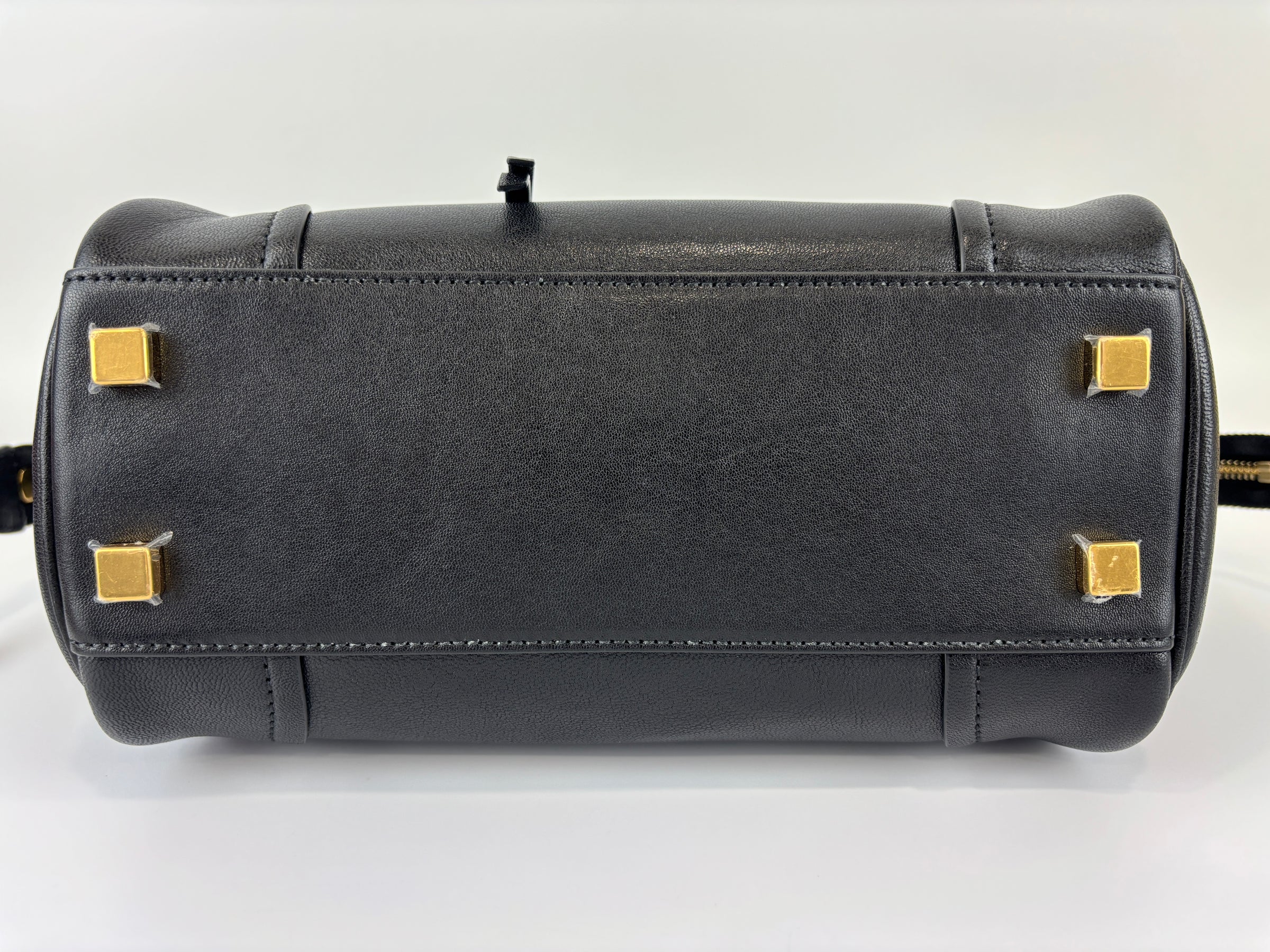 Little Luggage in Black Supple Shiny Lambskin