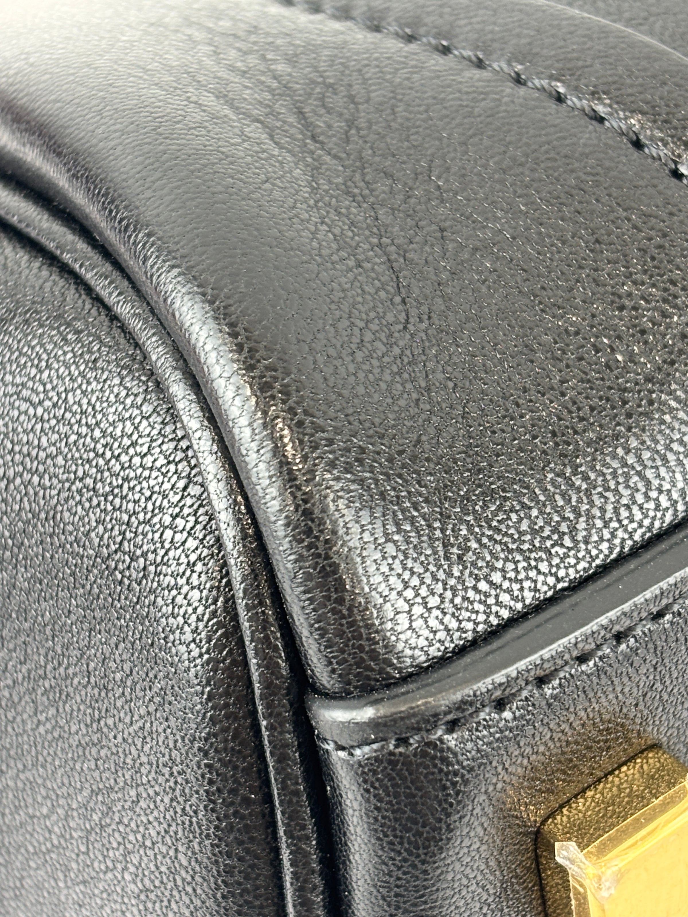 Little Luggage in Black Supple Shiny Lambskin