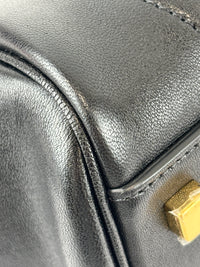 Little Luggage in Black Supple Shiny Lambskin