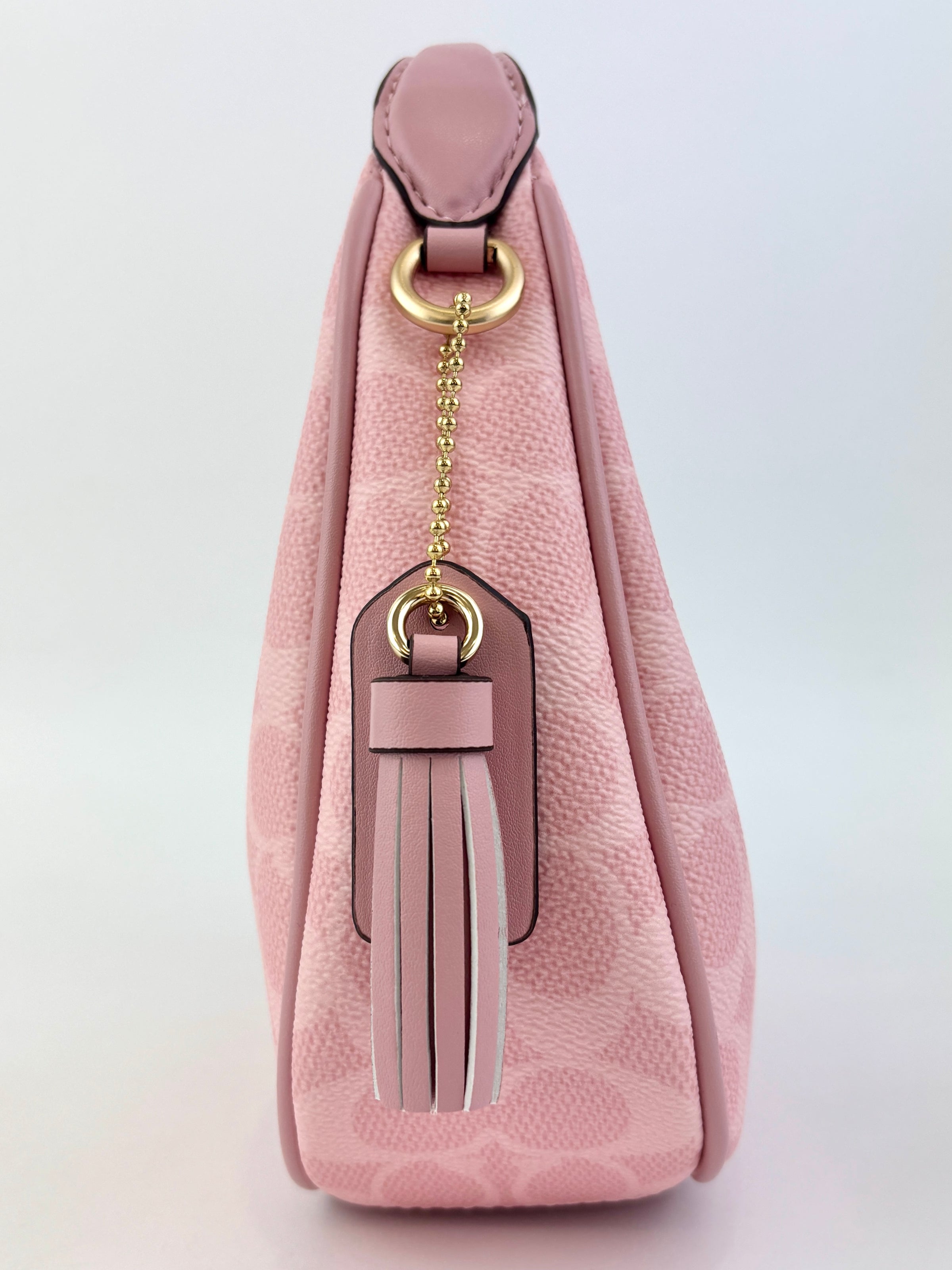 Pink Carmen Mini Crossbody Bag In Signature Canvas CAM83 - Glampot