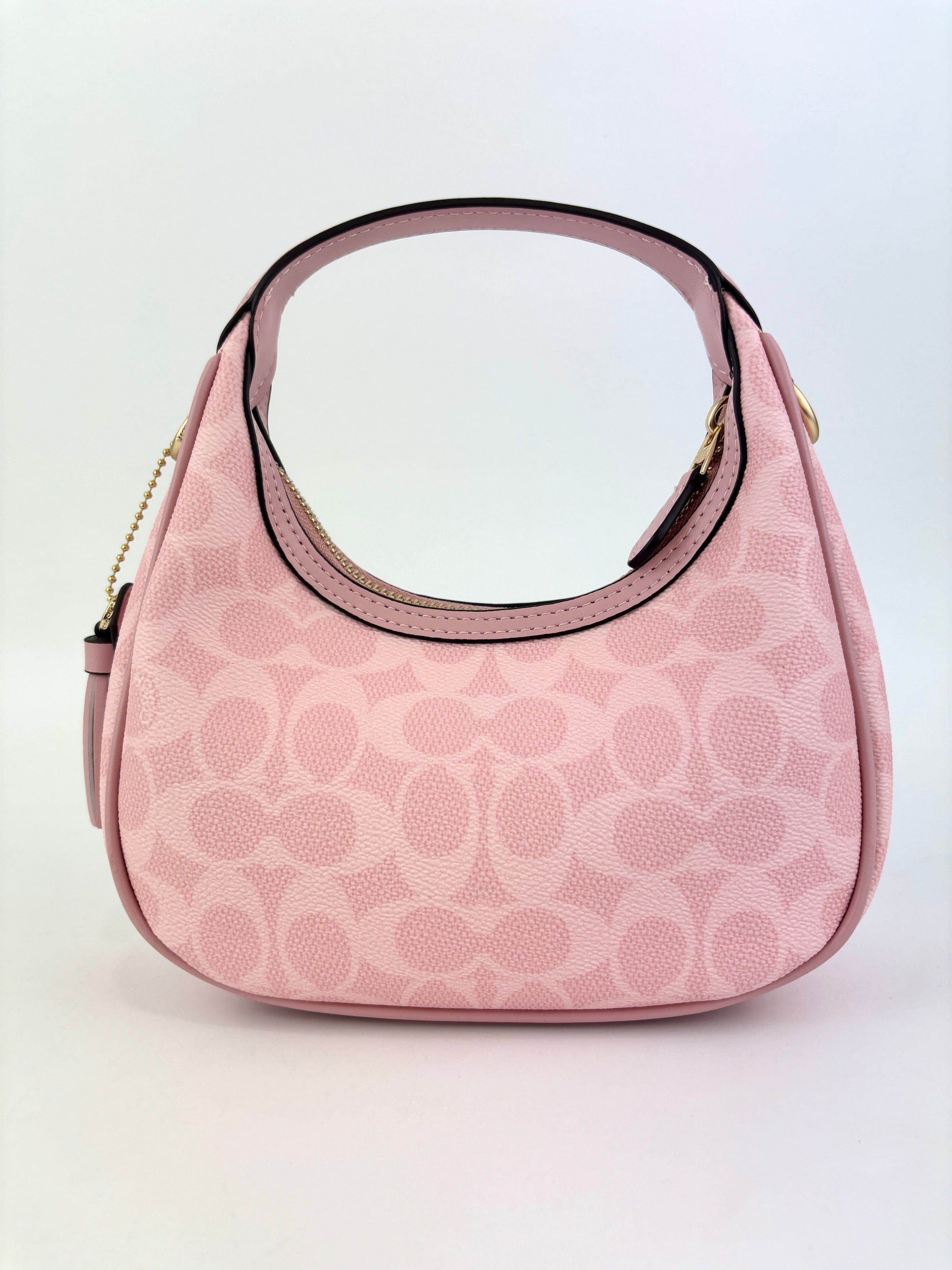 Pink Carmen Mini Crossbody Bag In Signature Canvas CAM83 - Glampot