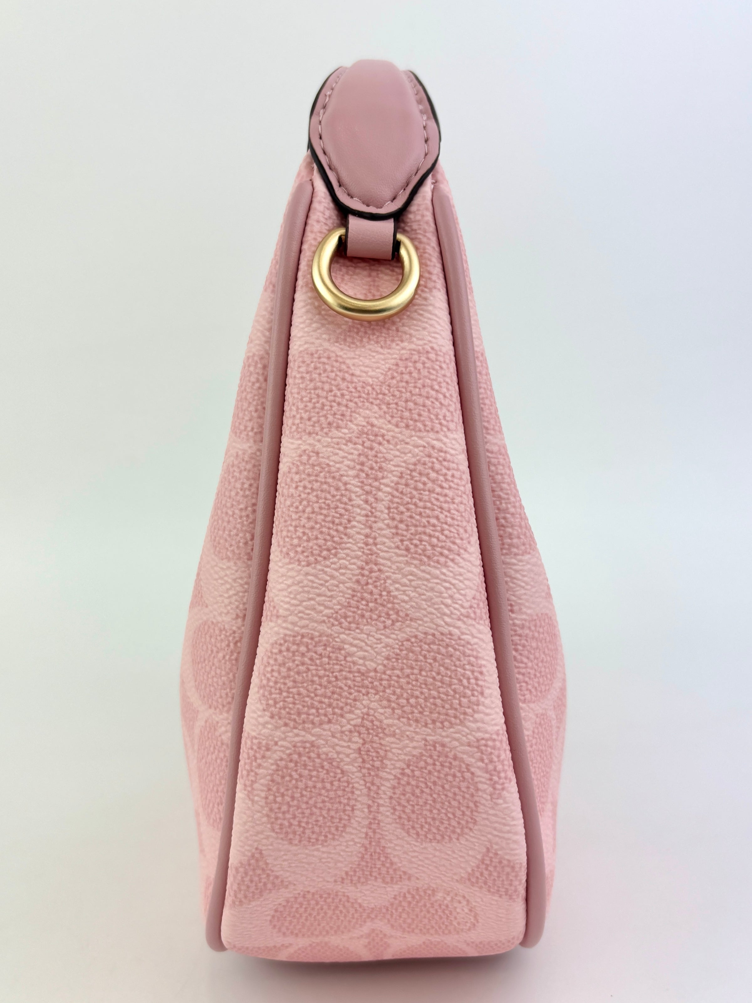 Pink Carmen Mini Crossbody Bag In Signature Canvas CAM83 - Glampot