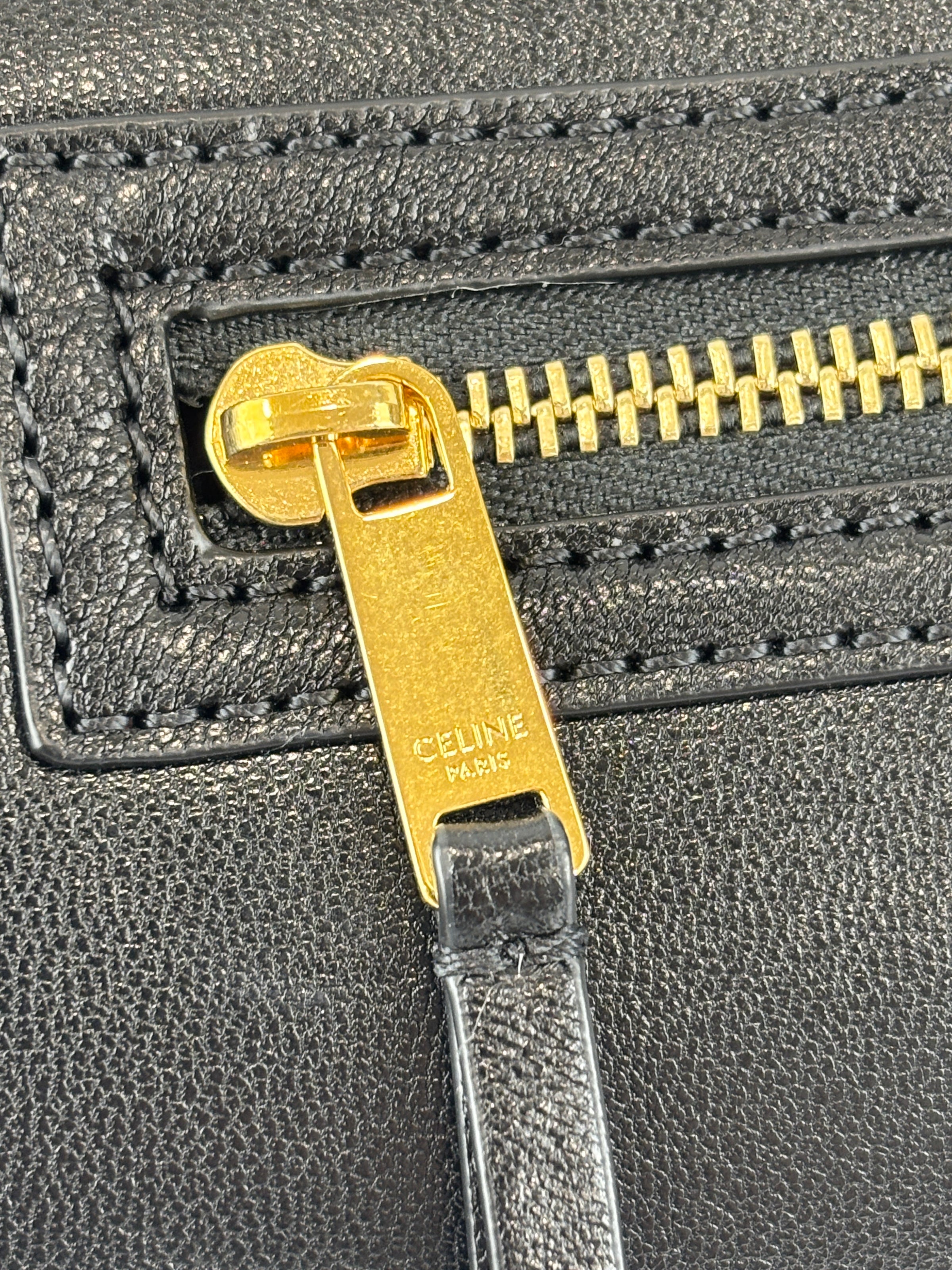 Little Luggage in Black Supple Shiny Lambskin