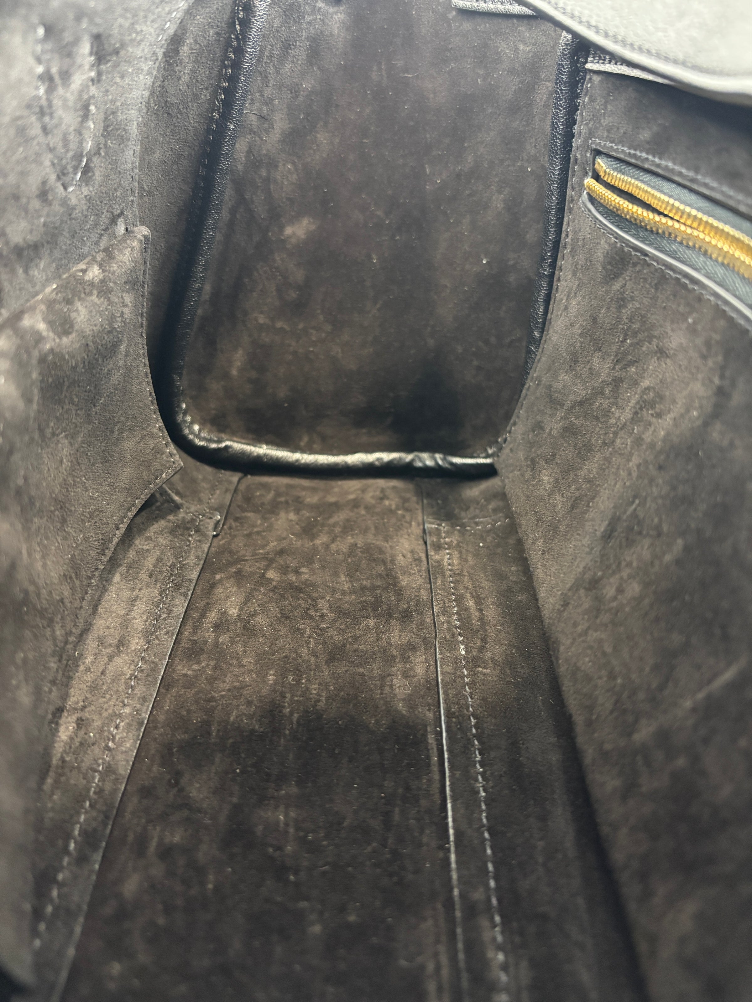 Little Luggage in Black Supple Shiny Lambskin