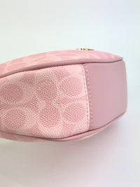 Pink Carmen Mini Crossbody Bag In Signature Canvas CAM83 - Glampot