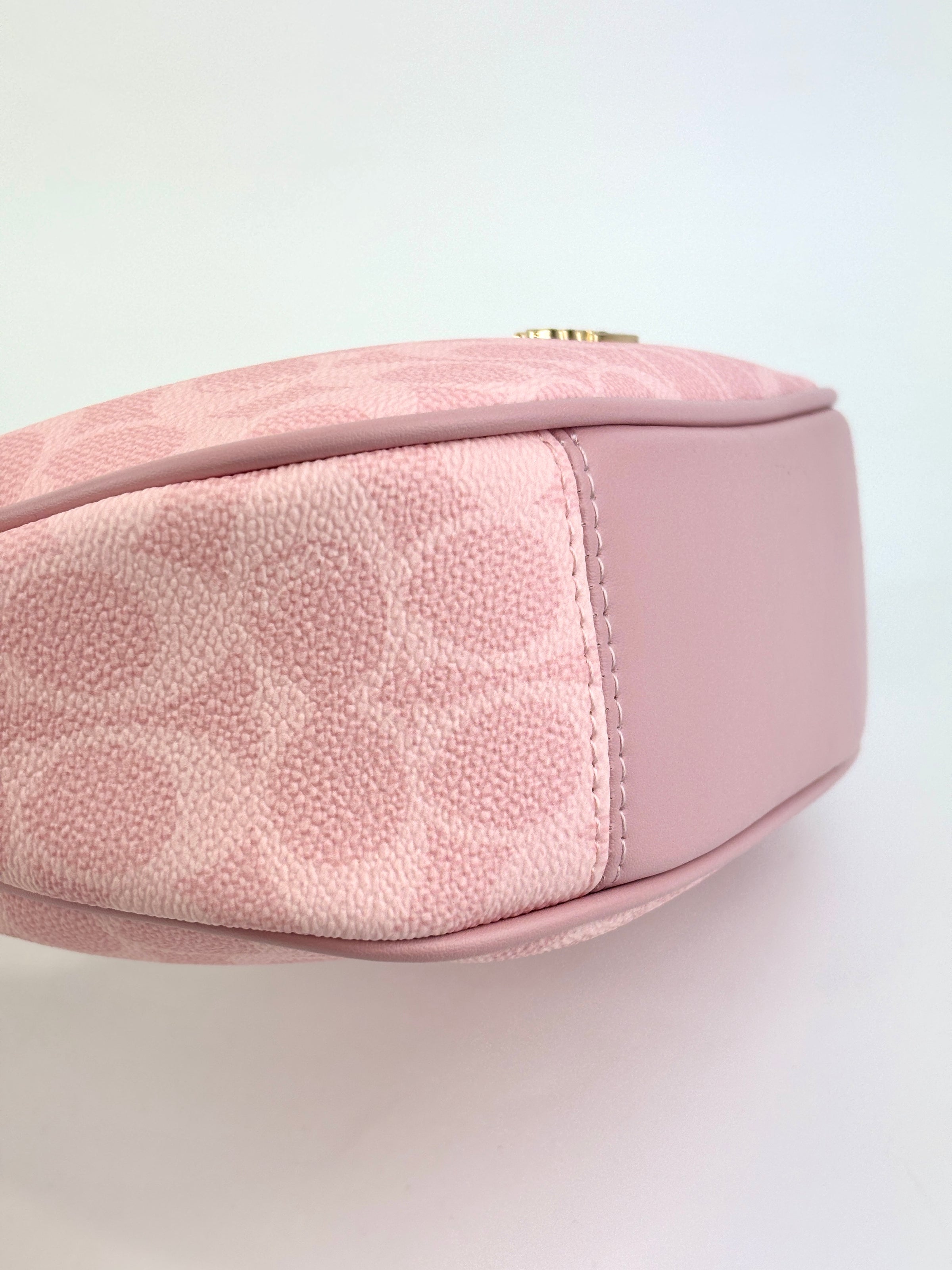 Pink Carmen Mini Crossbody Bag In Signature Canvas CAM83 - Glampot