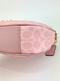 Pink Carmen Mini Crossbody Bag In Signature Canvas CAM83 - Glampot