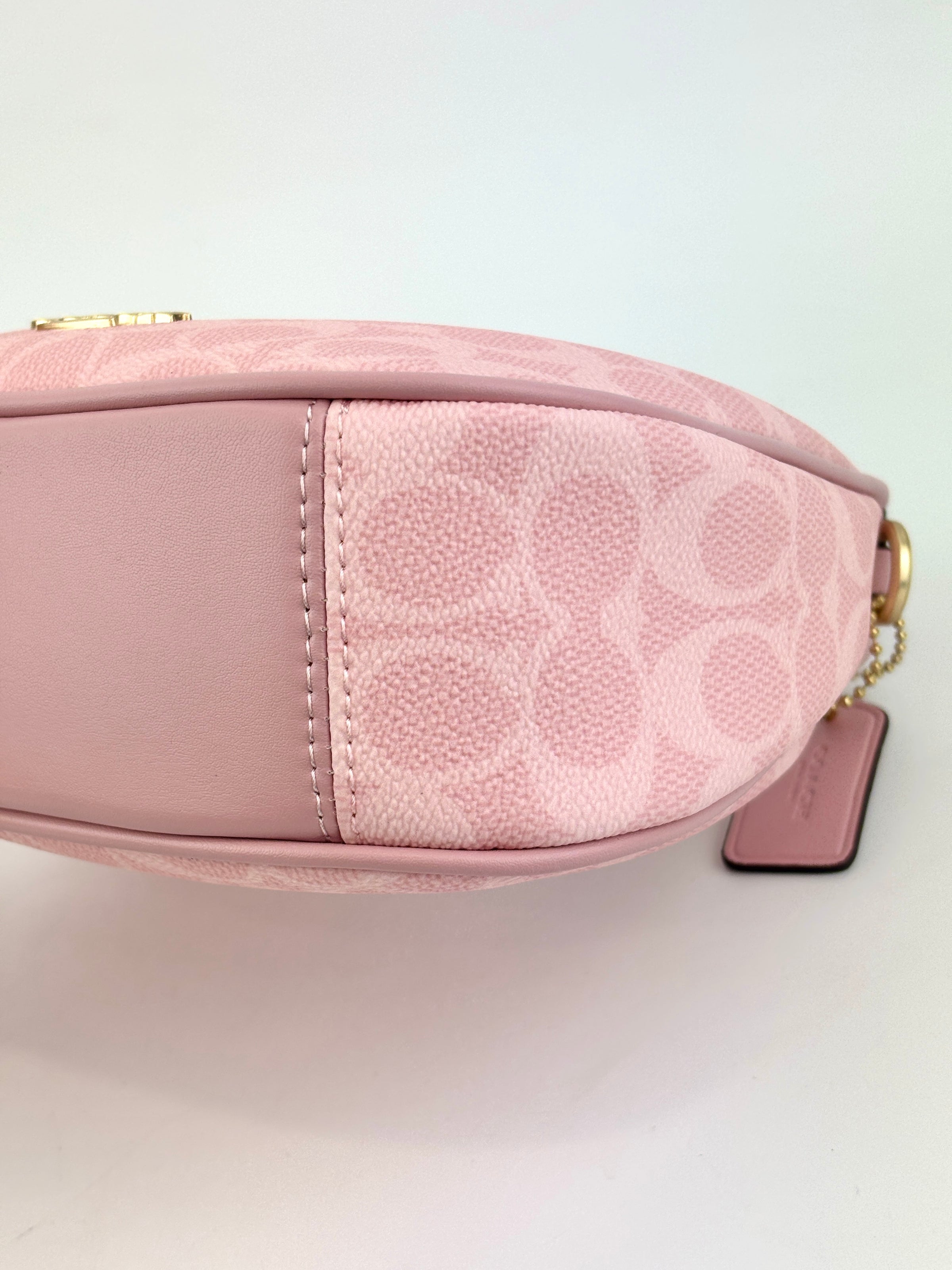 Pink Carmen Mini Crossbody Bag In Signature Canvas CAM83 - Glampot