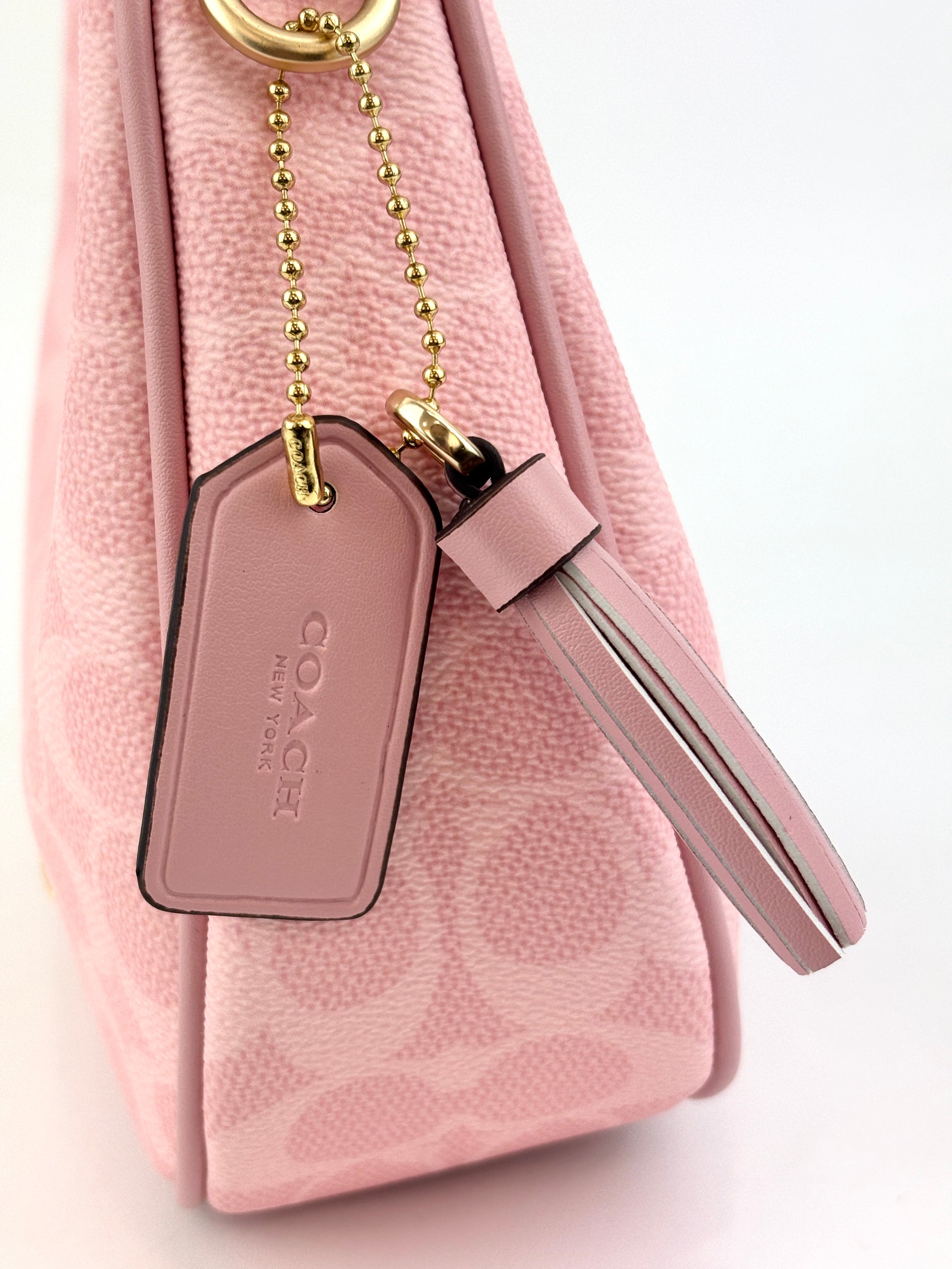 Pink Carmen Mini Crossbody Bag In Signature Canvas CAM83 - Glampot