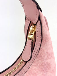 Pink Carmen Mini Crossbody Bag In Signature Canvas CAM83 - Glampot
