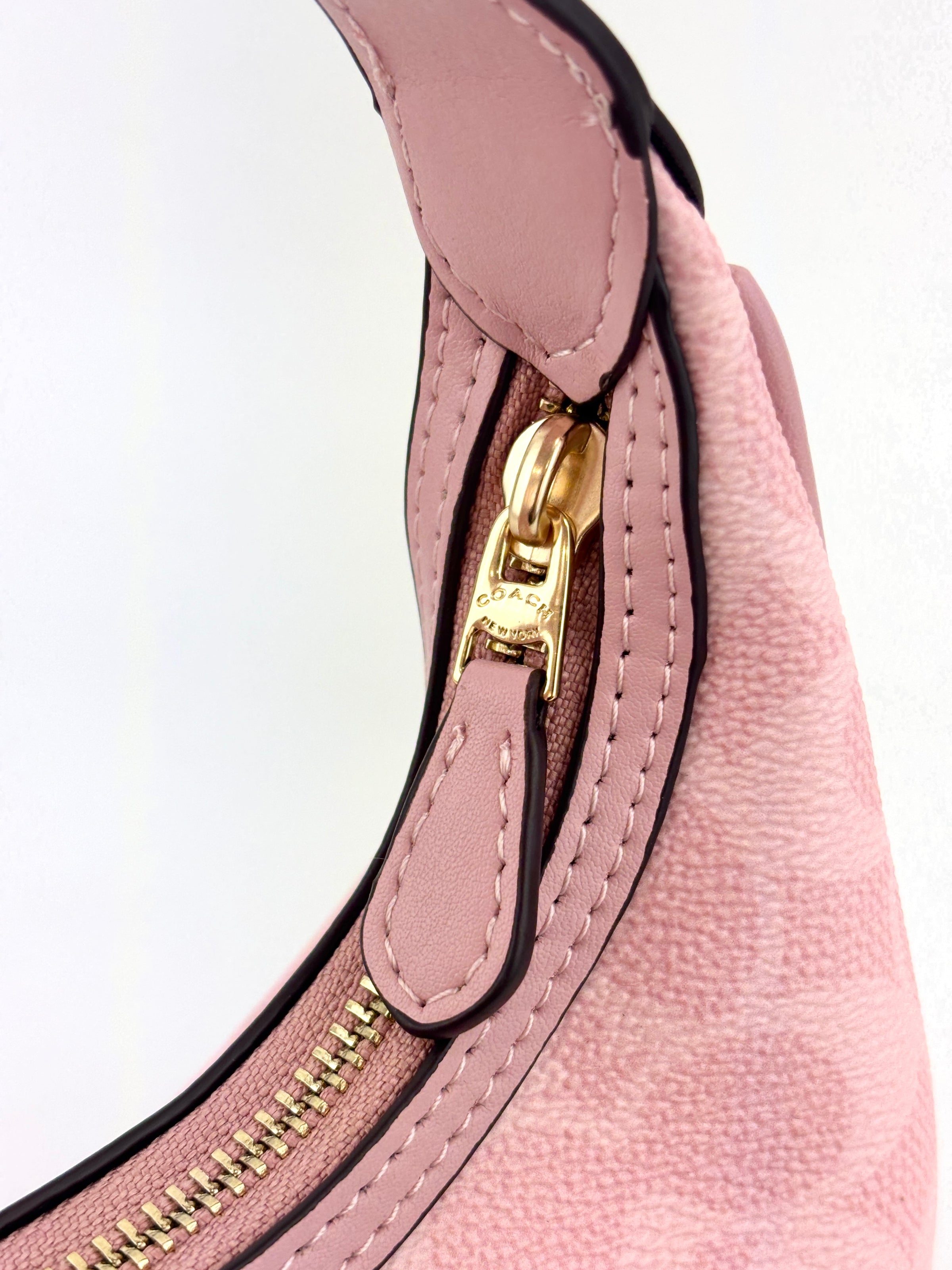 Pink Carmen Mini Crossbody Bag In Signature Canvas CAM83 - Glampot
