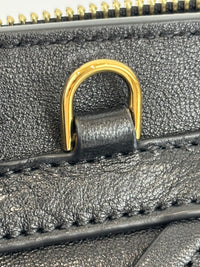 Little Luggage in Black Supple Shiny Lambskin