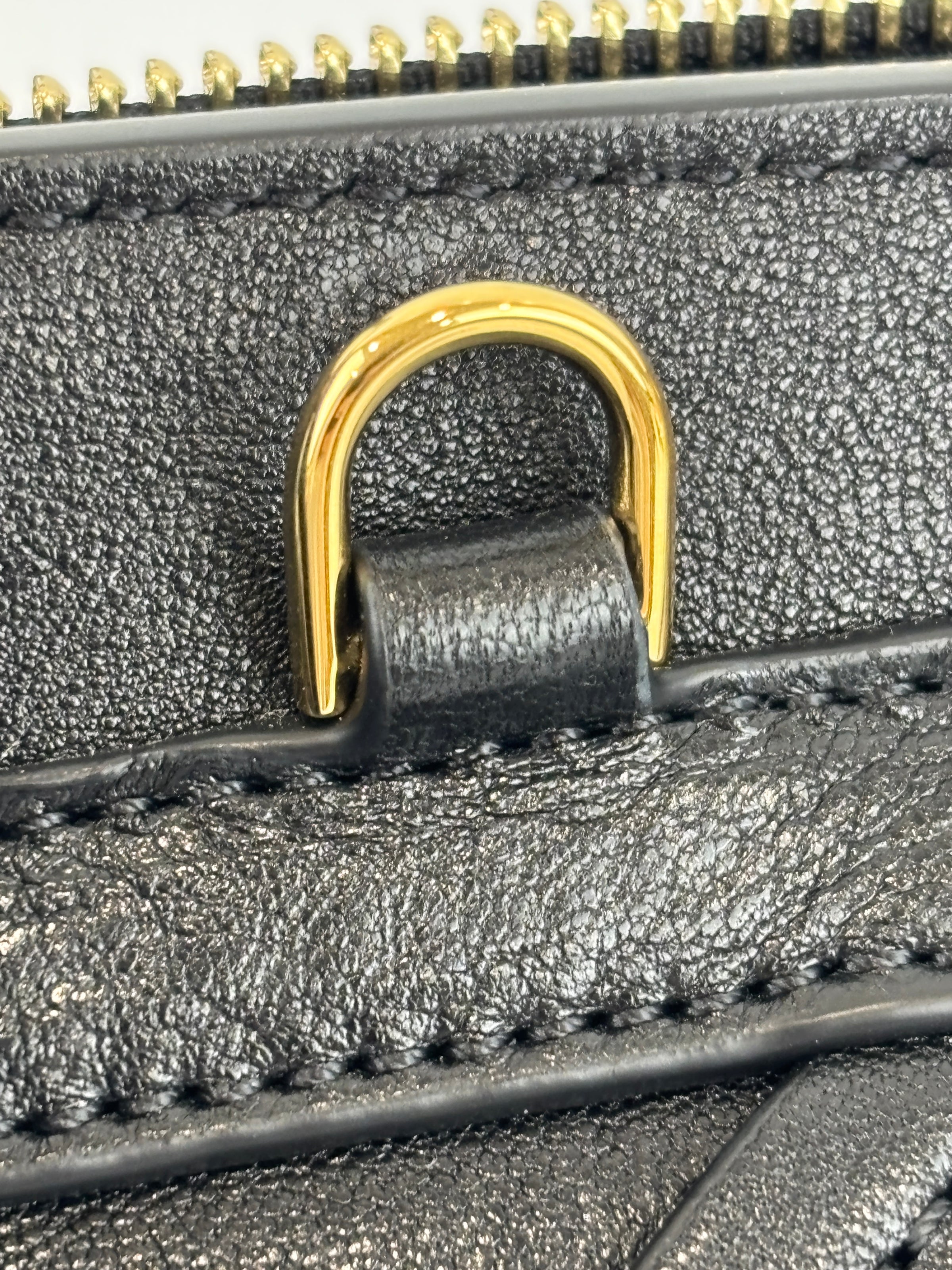 Little Luggage in Black Supple Shiny Lambskin