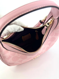Pink Carmen Mini Crossbody Bag In Signature Canvas CAM83 - Glampot