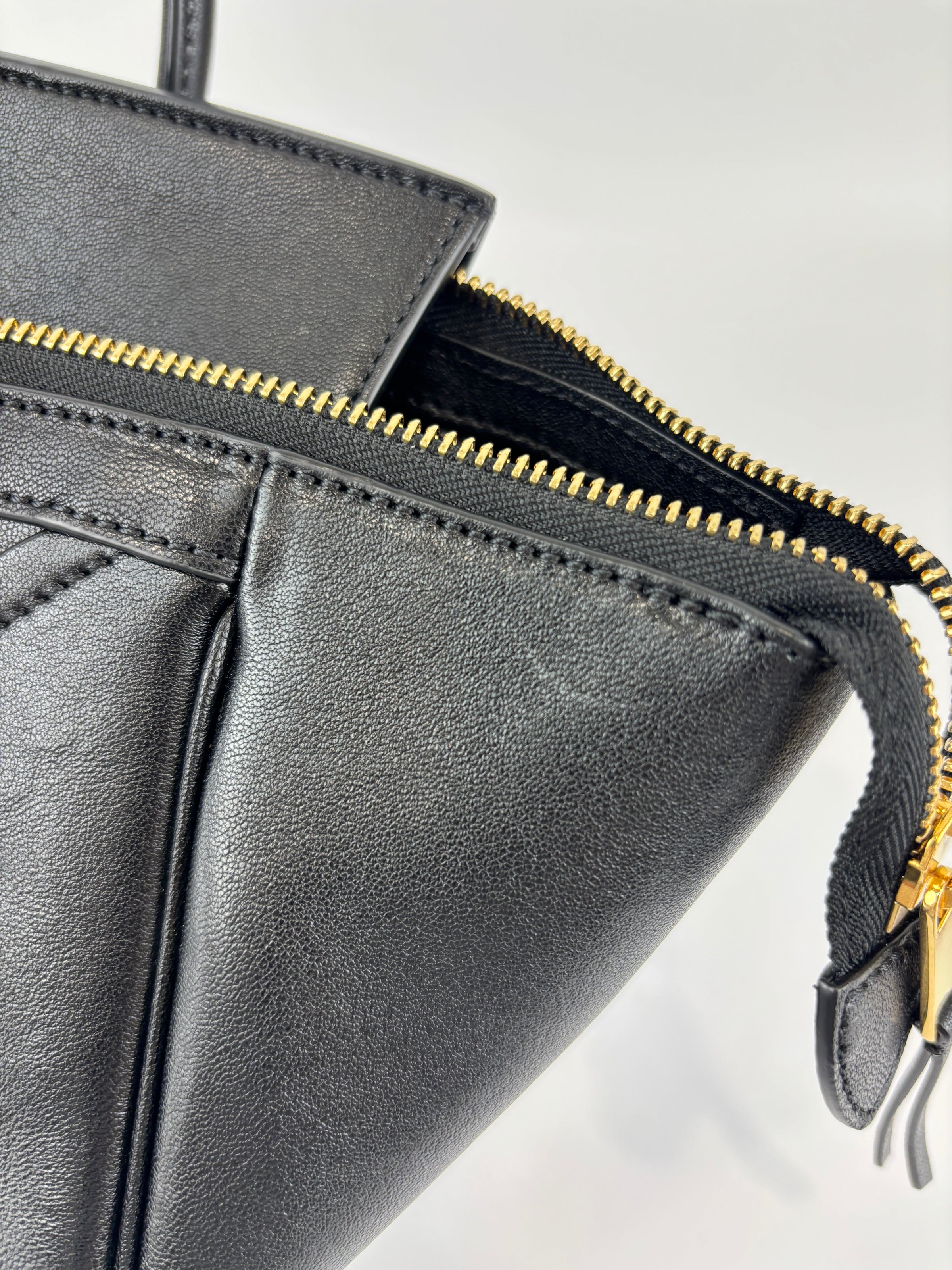 Little Luggage in Black Supple Shiny Lambskin