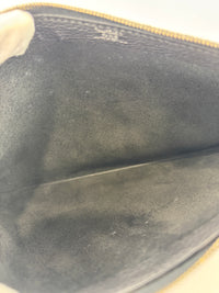 Togo Cabavertige 24 Pouch Noir, Gris Perle & Bleu Electrique