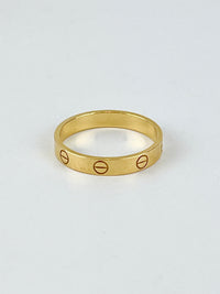 Love Ring Yellow Gold Small Size 60