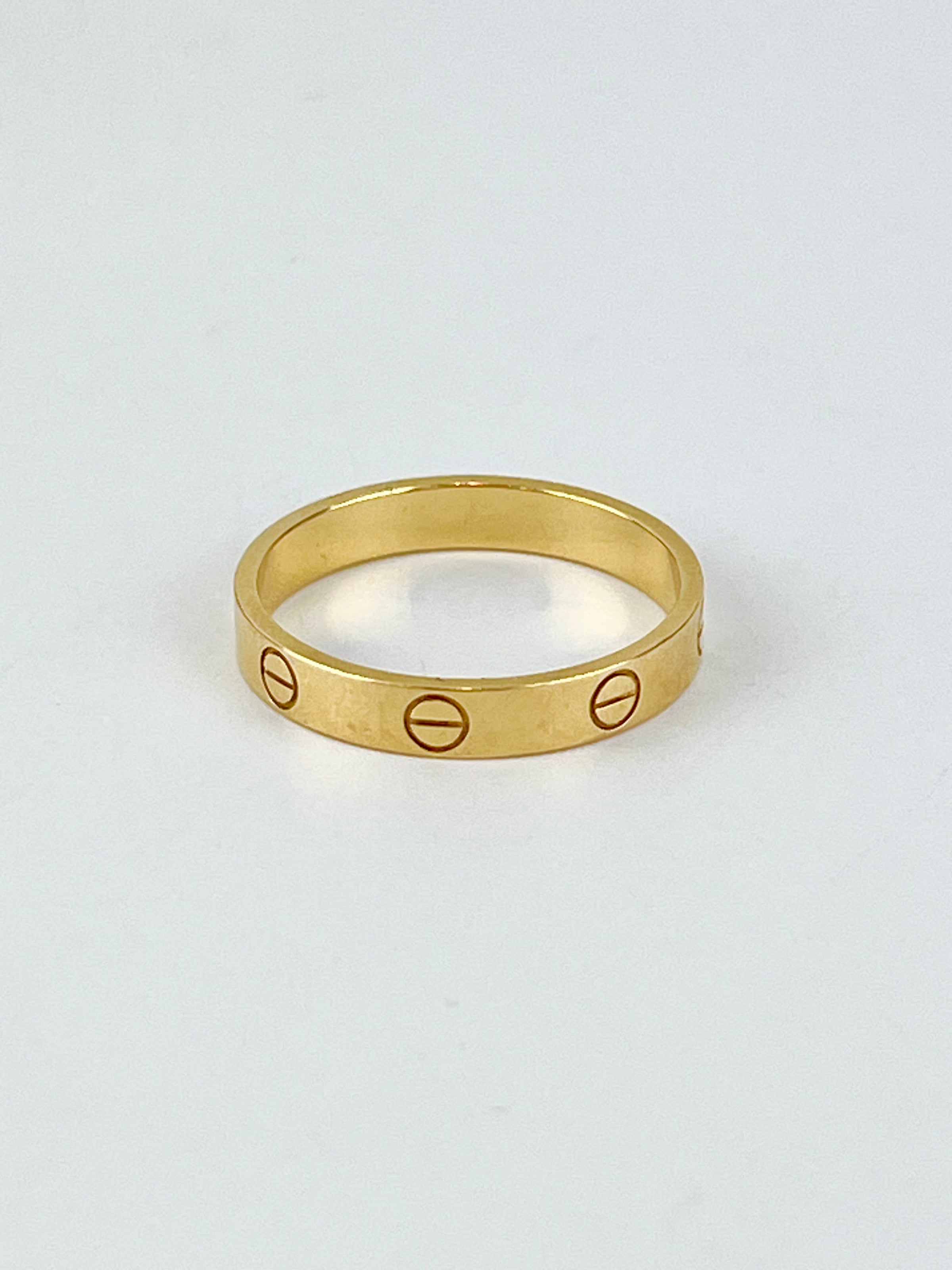 Love Ring Yellow Gold Small Size 60