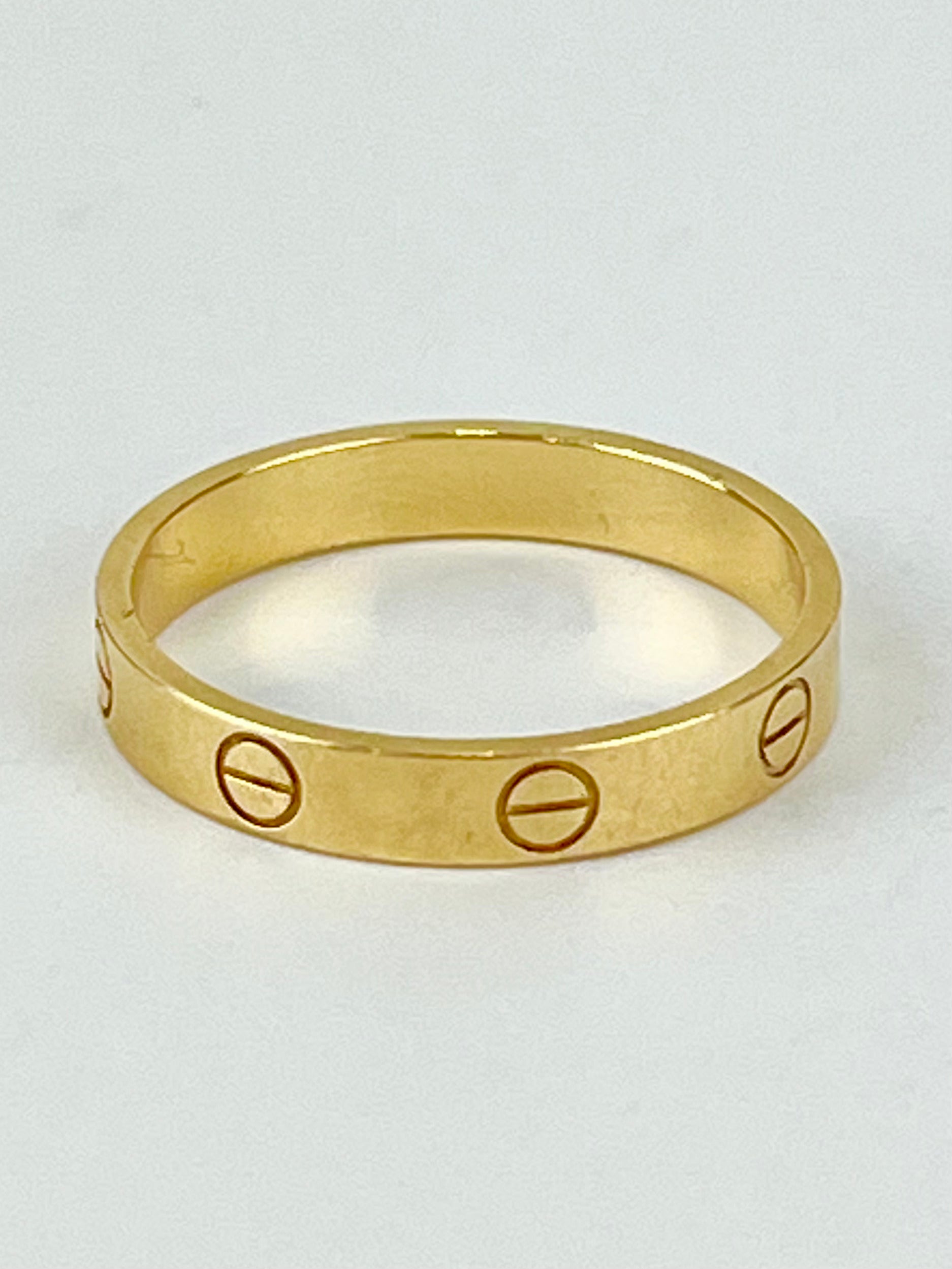 Love Ring Yellow Gold Small Size 60