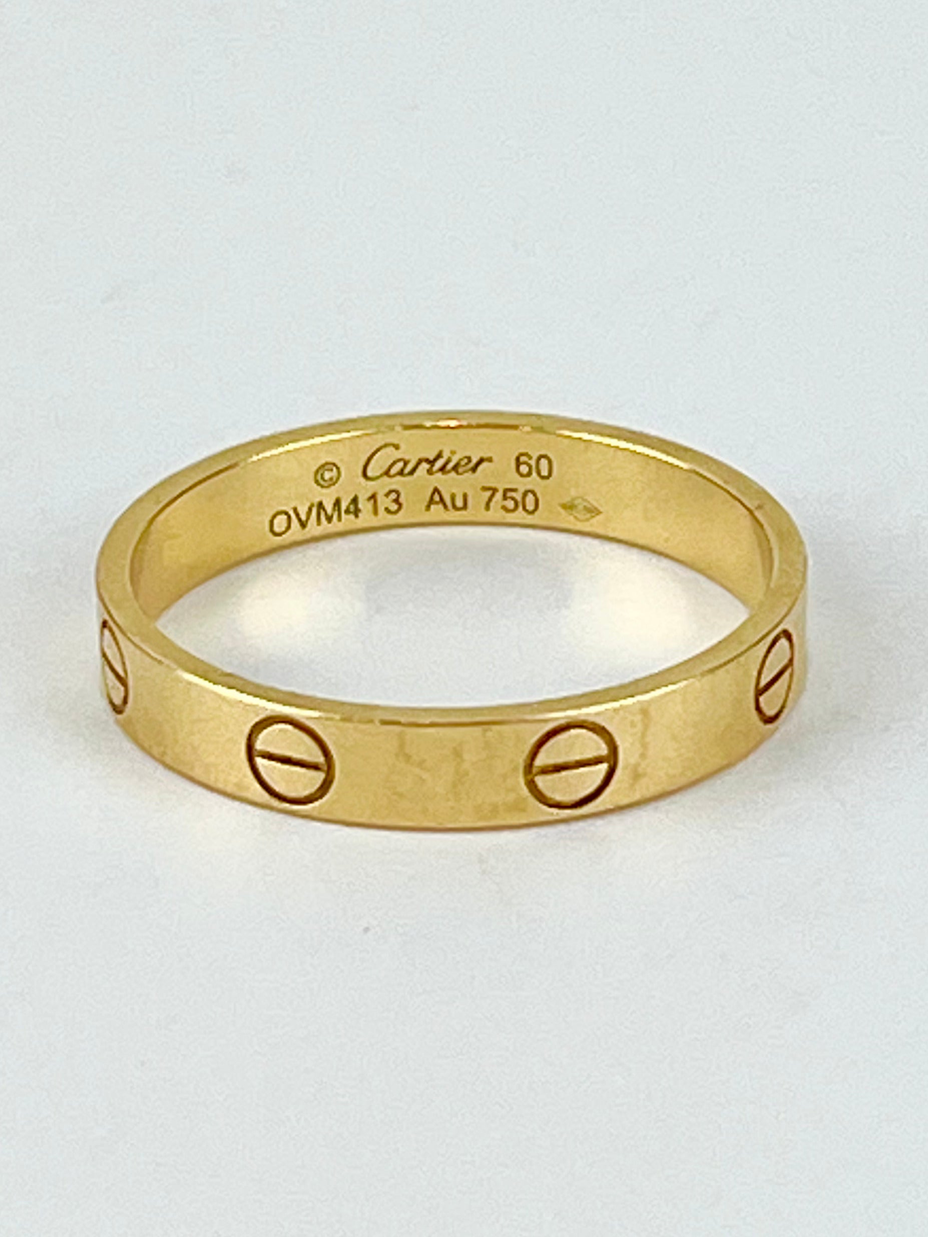 Love Ring Yellow Gold Small Size 60