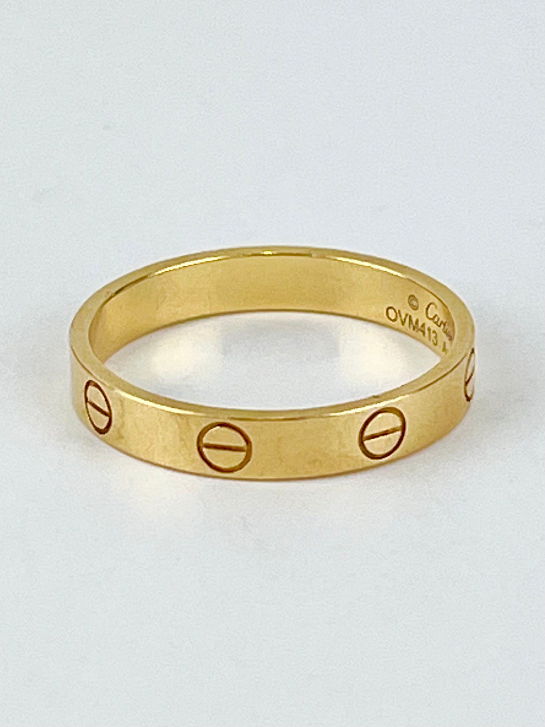 Love Ring Yellow Gold Small Size 60