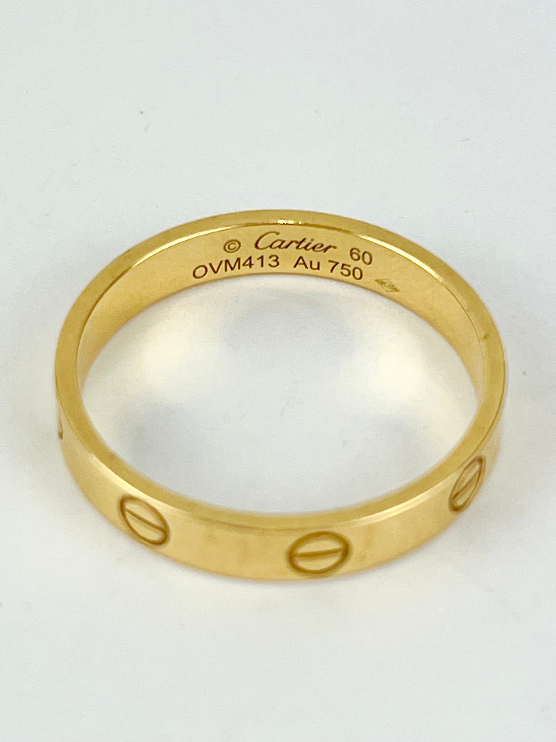Love Ring Yellow Gold Small Size 60