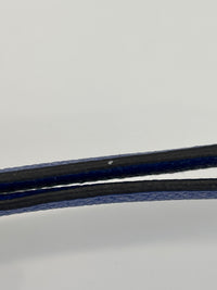 Togo Cabavertige 24 Pouch Noir, Gris Perle & Bleu Electrique