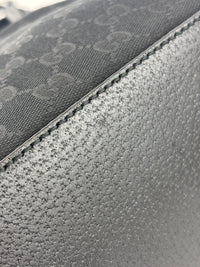 GG Canvas Black Hobo Bag with Pig Skin Leather