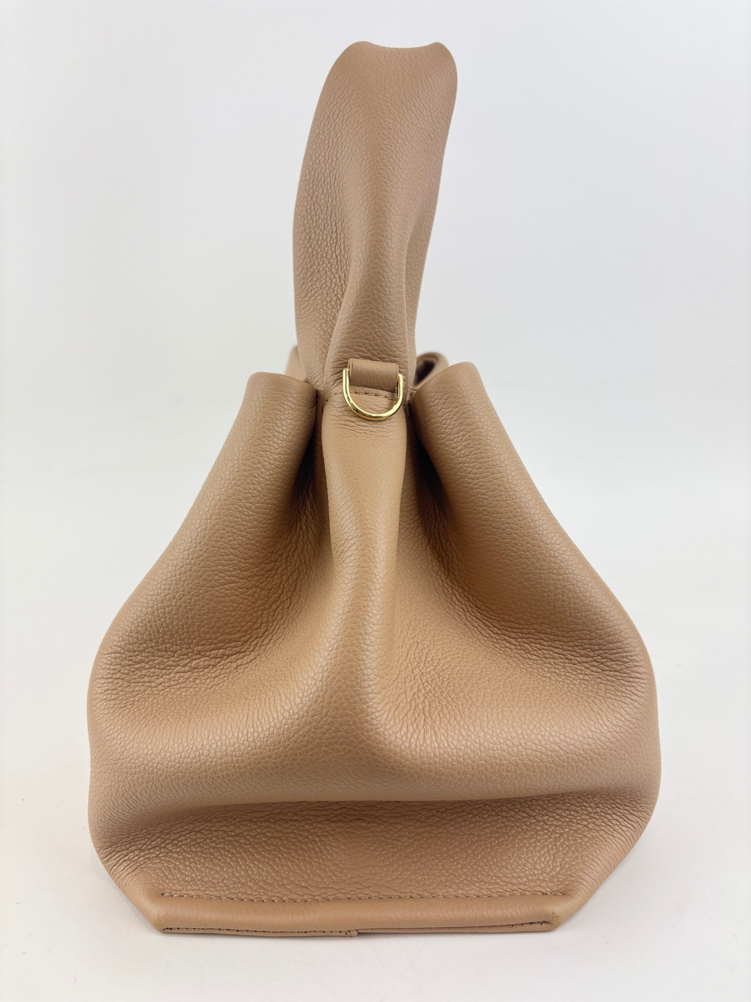 Textured Calfskin Numero Neuf in Taupe