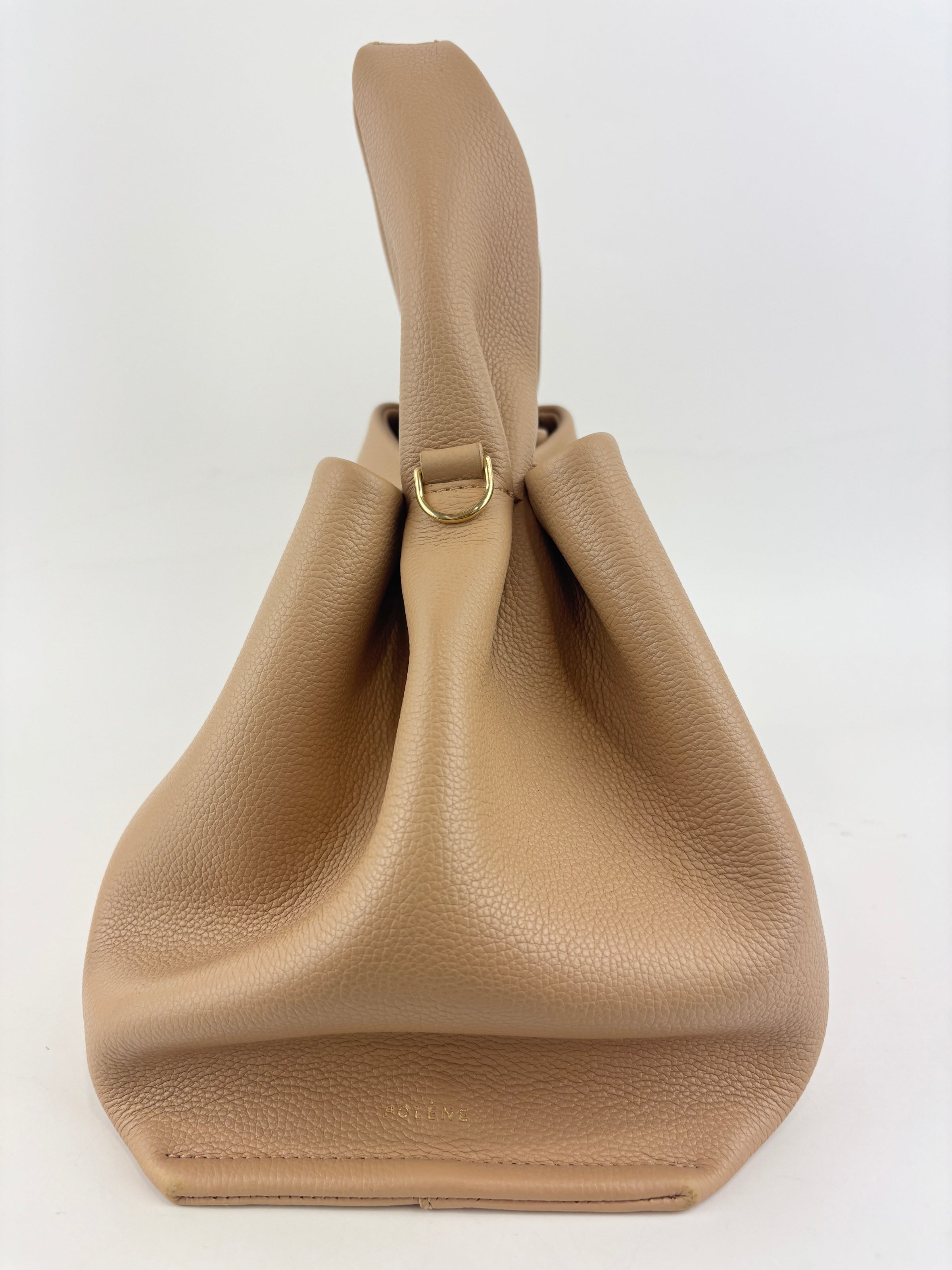 Textured Calfskin Numero Neuf in Taupe